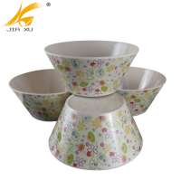 4 pcs bamboo fiber melamine salad bowl set high quality wholesale bamboo melamine tableware