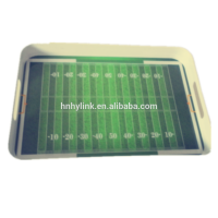 Wholesale plastic melamine football promotion tray print melamine trays melamine food trays